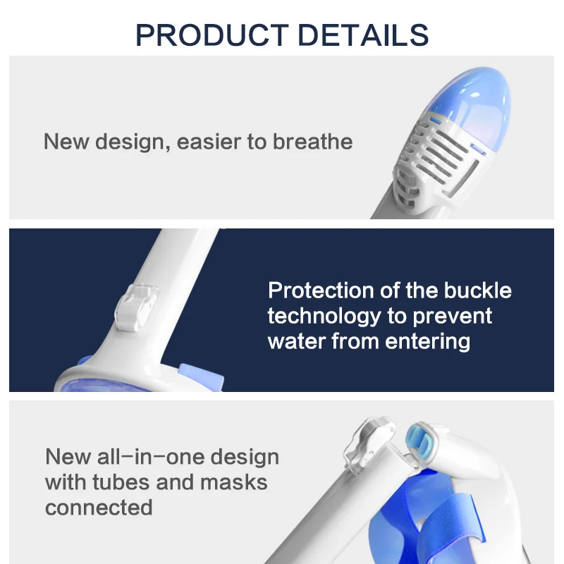 Маска для дайвинга подводного плавания анти туман складная маска лица женщин и