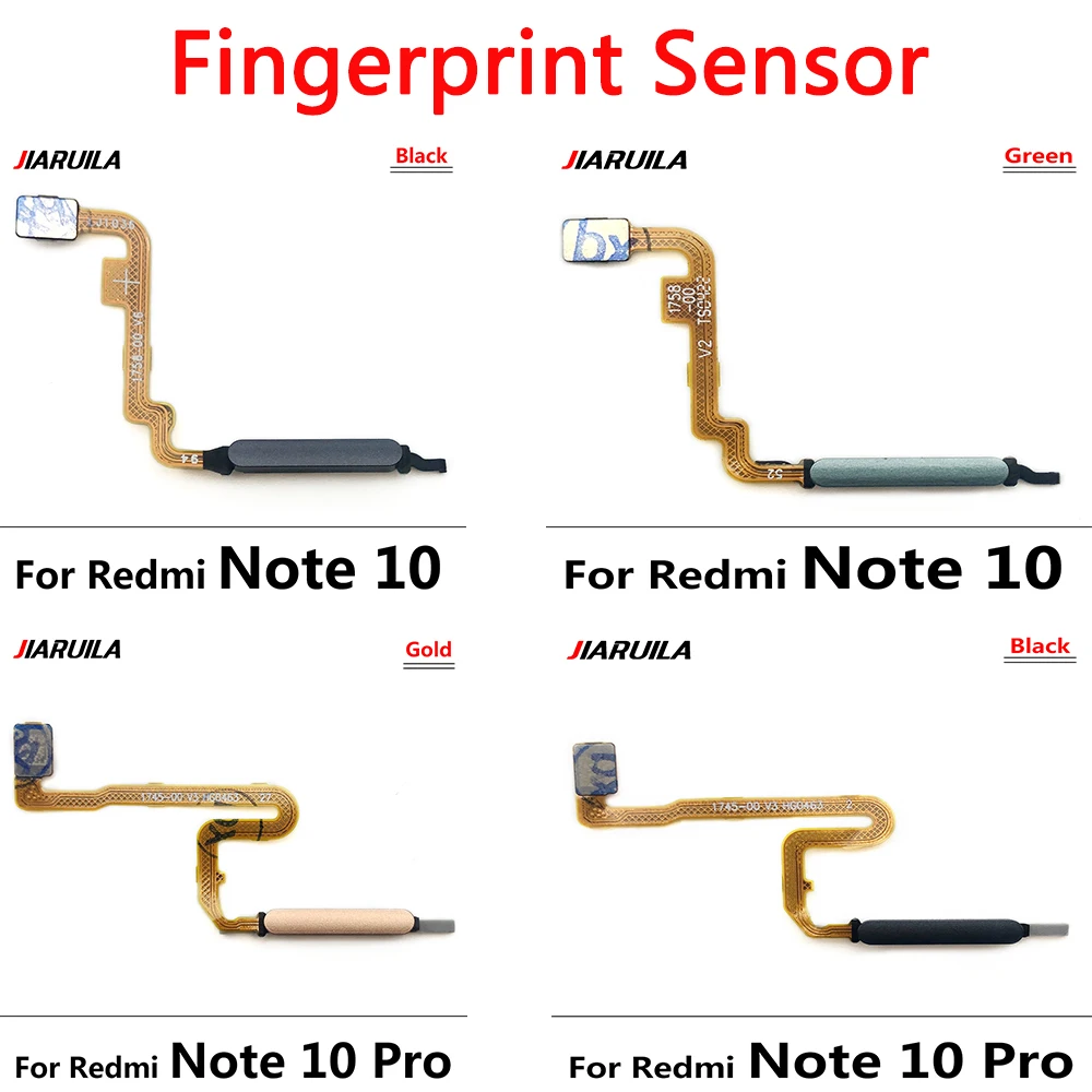 

For Xiaomi Redmi Note 10 Fingerprint Sensor Touch ID Home Button Ribbon Flex Cable For Redmi Note 10 Pro Fingerprint Sensor