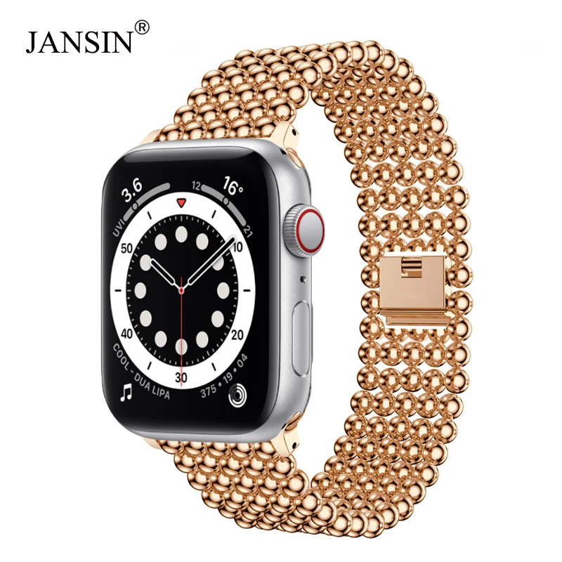 Браслет из нержавеющей стали ремешок для apple watch 40 мм/44 мм/42 мм/38 мм iWatch series 6 SE 5 4 3 2 1