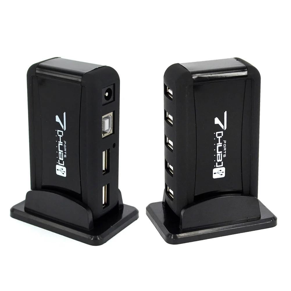 

Converter High Speed For PC Laptop Durable USB 2.0 7 Port AC Power Adapter Hub Notebook Accessories