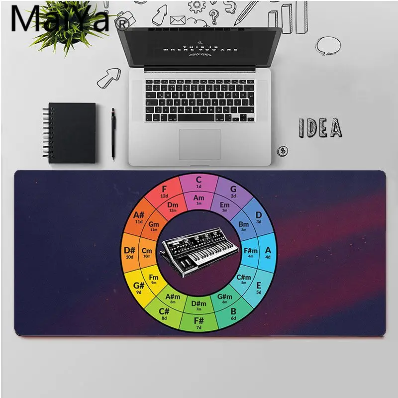 Maiya высокое качество круг пятых игровой коврик для мыши ноутбука бесплатная