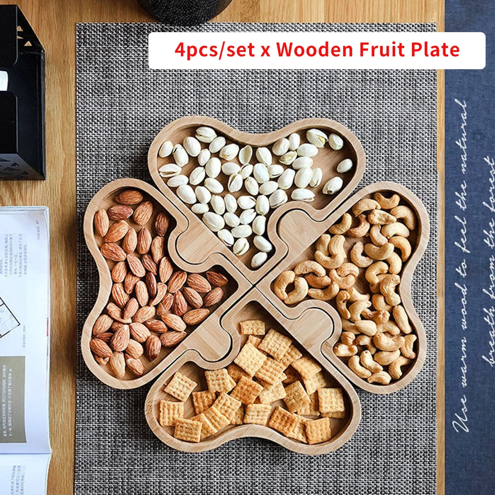 4 шт./компл. Гостиная гайка лоток для хранения конфеты блюдо сушеные фрукты