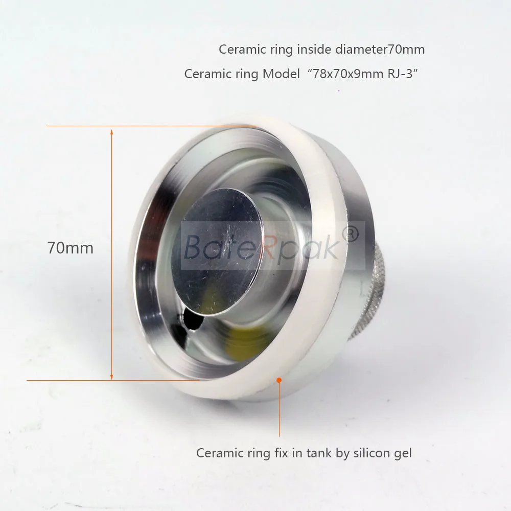 BateRpak Pneumatic/Electric Pad Printing Machine spare part ink cup with ceramic ring and Diameter 70mm 1 piece | Инструменты