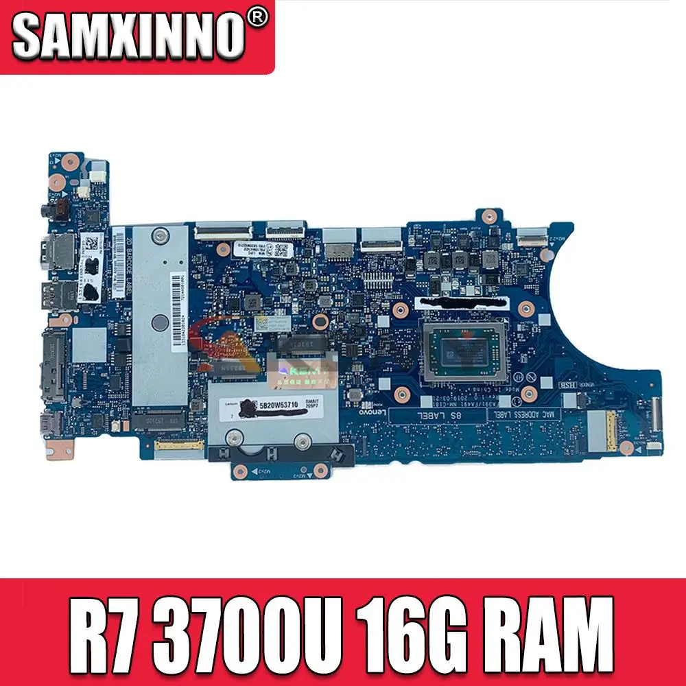 

Akemy For Lenovo ThinkPad T495S Laptop Motherboard FA391/FA491 NM-C181 CPU R7 3700U RAM 16GB Tested test 02DM207 02DM212 02DM202