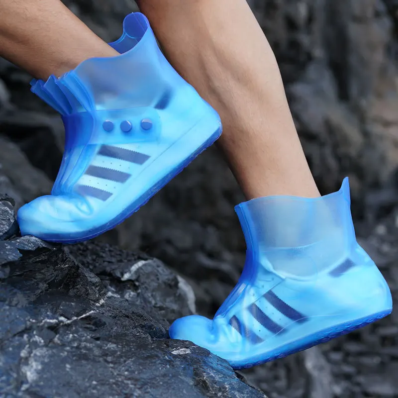 

high quality new Rain boots waterproof PVC rubber boots non-slip water shoes cover rainy day men and women children shoe covers