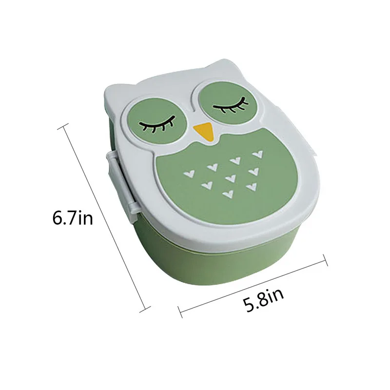 Сова Форма Ланч бокс для детей Портативный Пикник бенто еды коробки контейнер