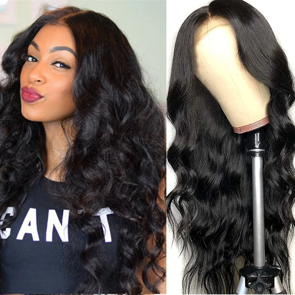 

Body Wave Lace Front Wig Human Hair Wigs Prepluck Brazilian Non-Remy Hair Wigs For Women Natural Color Mayfair