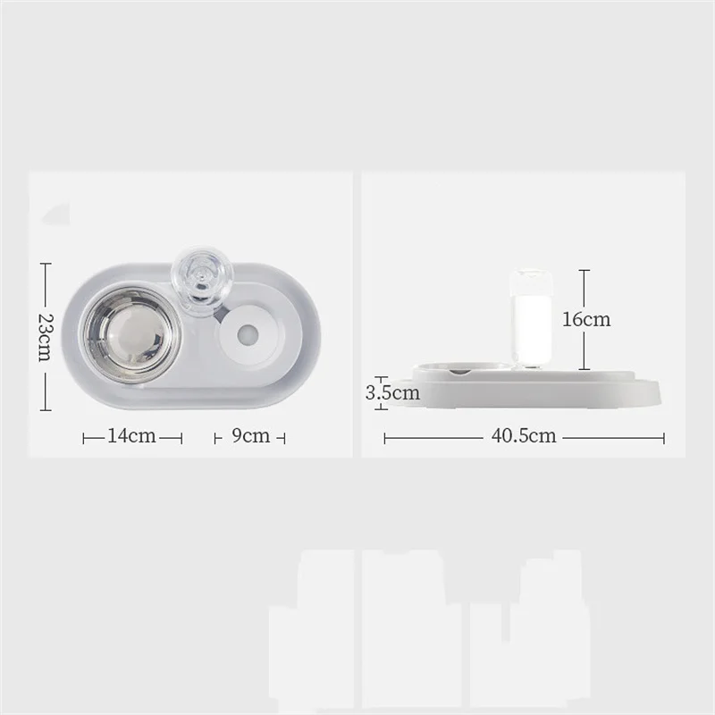

Pet Dog Cat Bowl Fountain Automatic Water Food Feeder Dispenser Container For Cats Dogs Drinking Eating Pet Products Supplies
