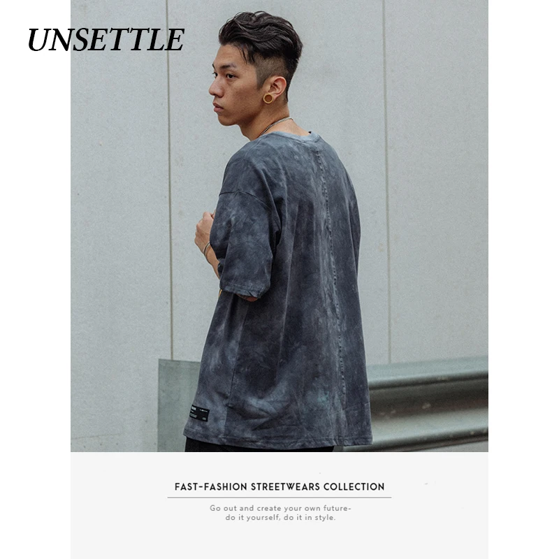 UNSETTLE Harajuku футболка с забавным принтом Японская уличная одежда хип-хоп