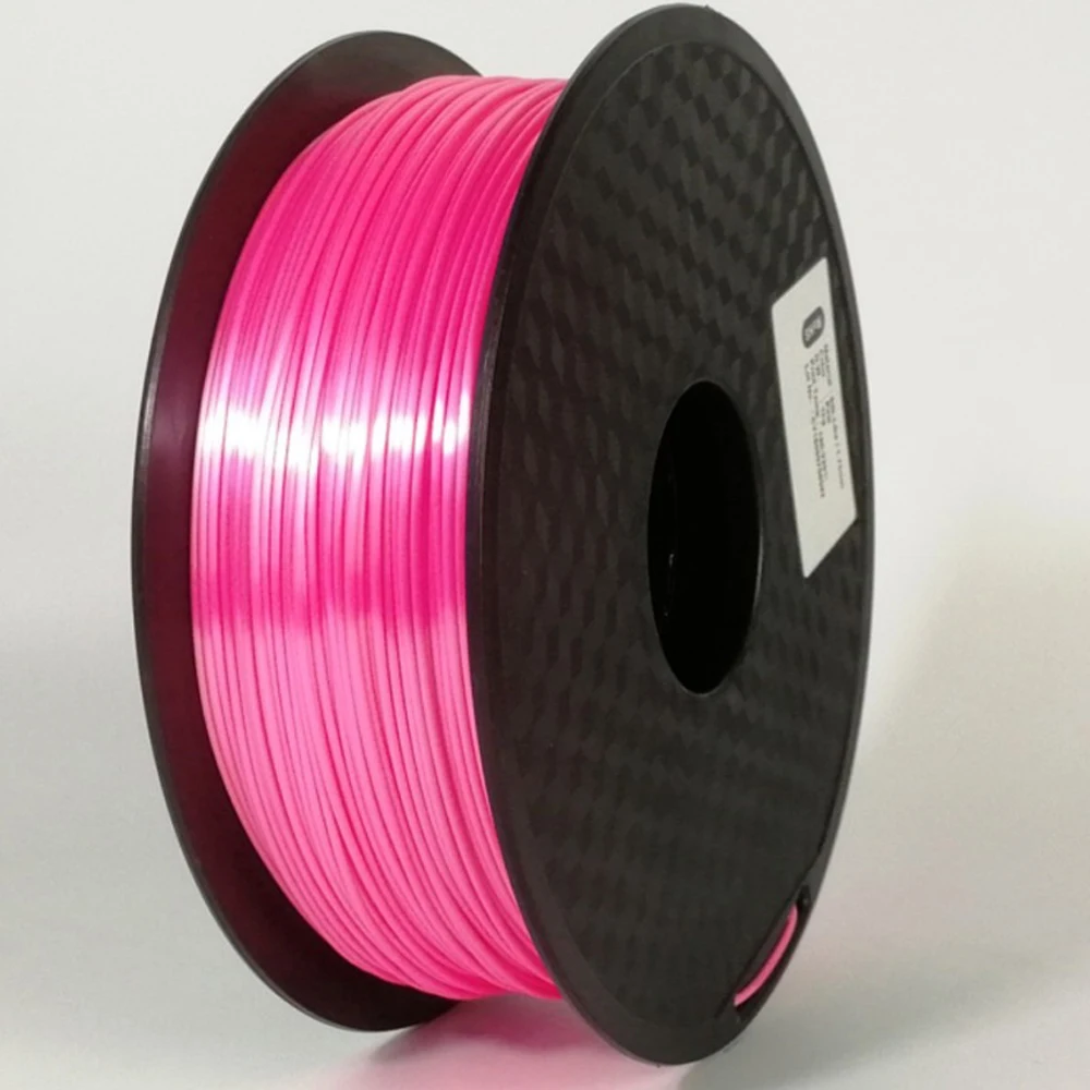 Pink 10 шт., новинка, 1 кг/шт., 1,75 мм, Тонкая шелковая нить PLA для 3d принтера, материалы для печати - Цвет: Pink