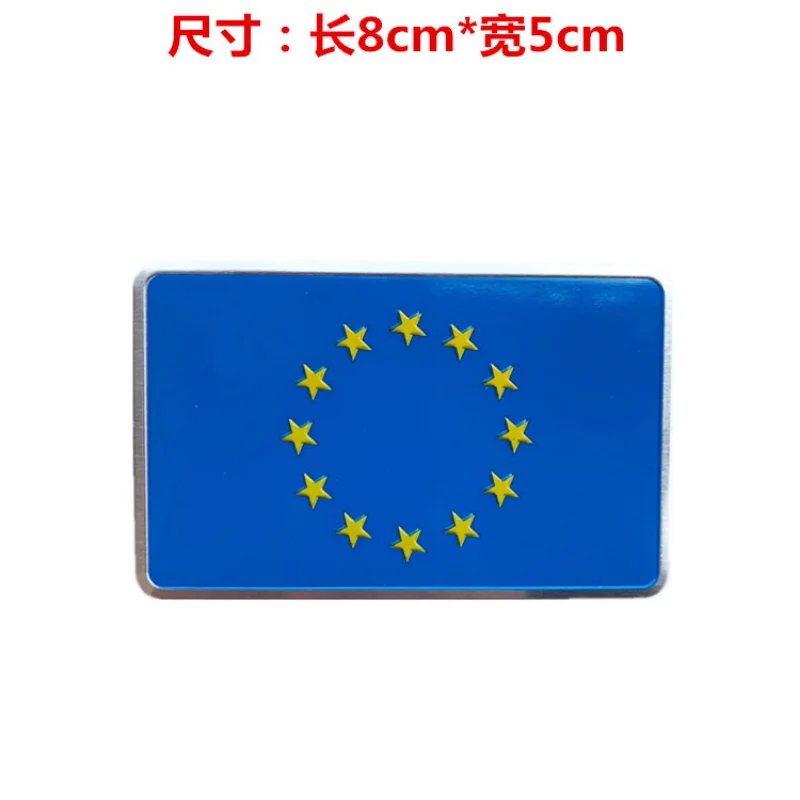 

Metal Aluminum Alloy Flag Car Stickers Car Modification Decoration Stickers Body Labeling