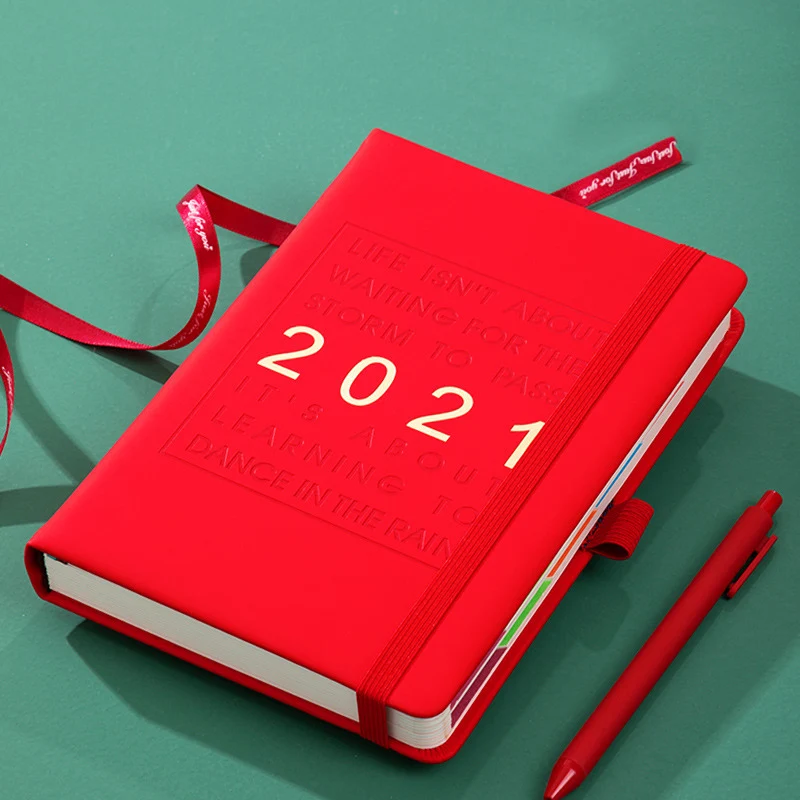 

Ежедневник-органайзер на 2021 год, А5, плотная бумага, 400 страниц