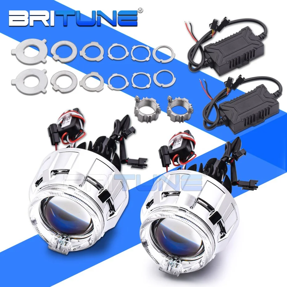 Bi светодиодный тюнинг объектива автомобиля Универсальный проектор 1 8/2 0 ''H4 H7 H1