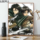 Классические Японские Аниме Плакаты атакующие гигантские плакаты и принты Леви японская роспись художественная картина для украшения гостиной