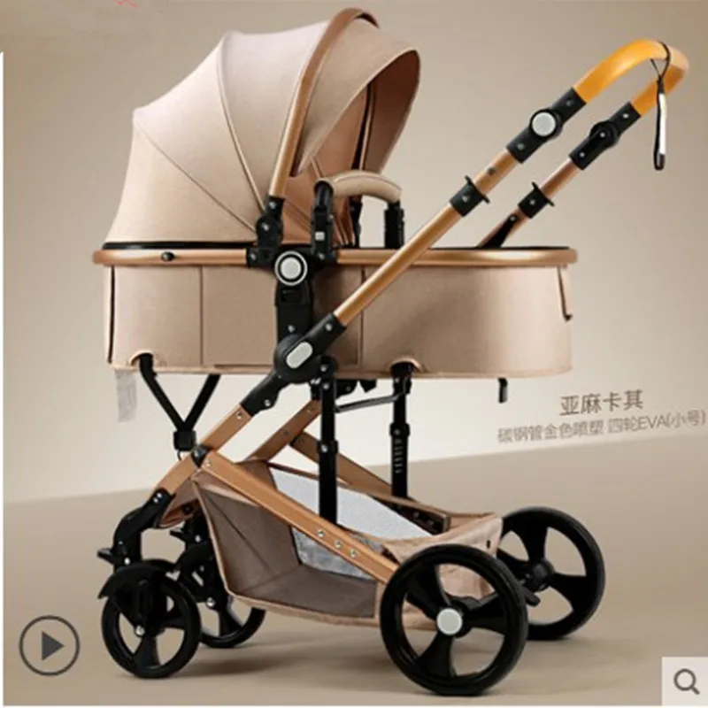 Baby stroller can sit reclining lightweight two-way high landscape folding shock-absorbing newborn baby stroller