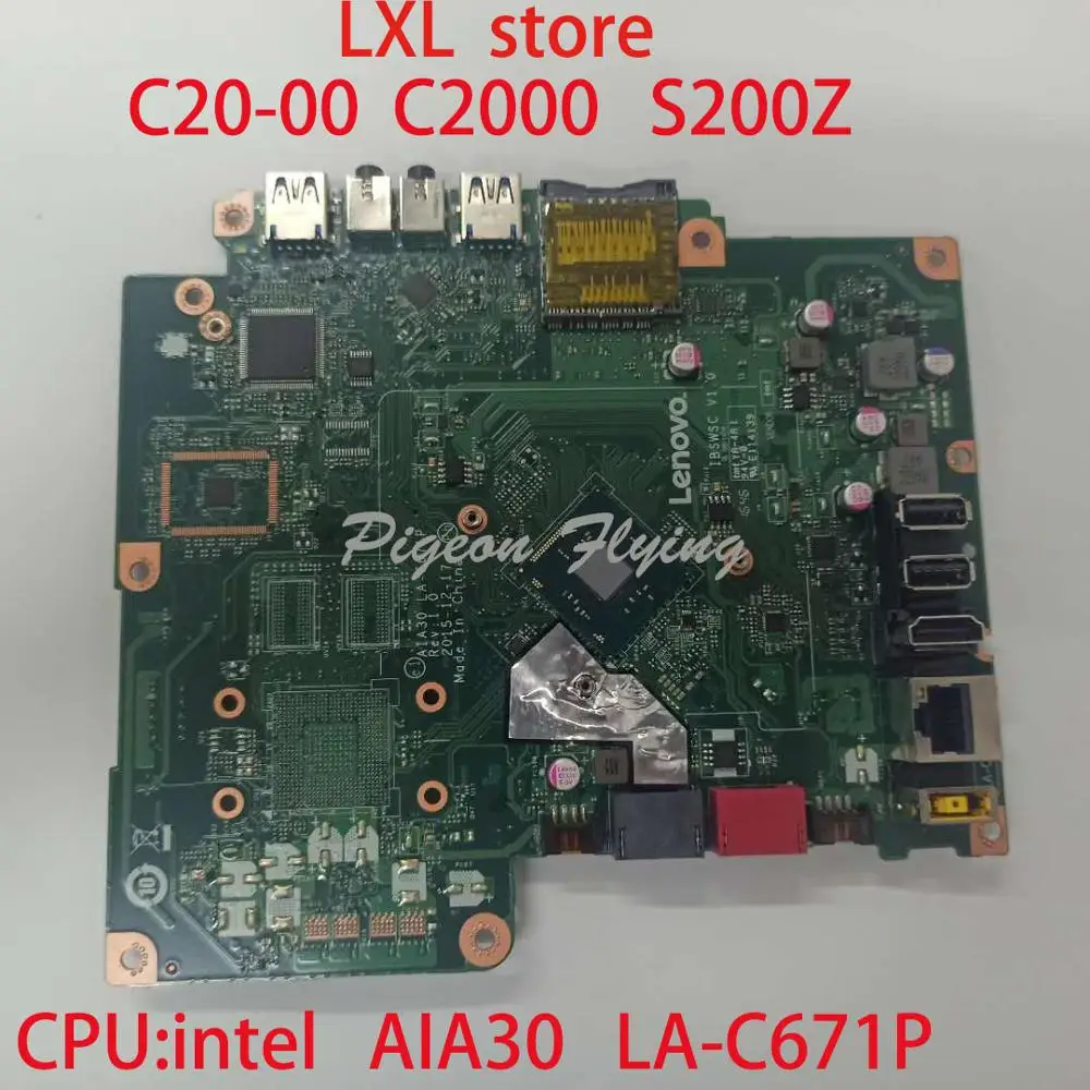 

AIA30 LA-C671P for ideacentre C20-00 C2000 S200Z motherboard Mainboard All-in-One F0BB FRU 00XG052 00XG053 CPU:intel DDR3