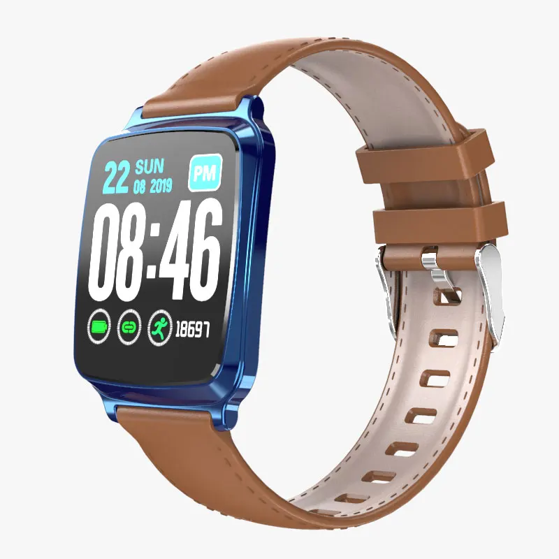 WP-M8-BU Wearpai Смарт-часы водонепроницаемые M8 кровяное давление фитнес-трекер монитор сна управление музыкой полный экран сенсорный для iphone - Цвет: WP-M8-BU