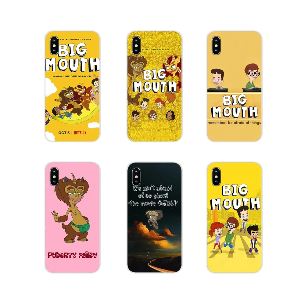 Большой рот аксессуары для телефона Чехлы Apple iPhone X XR XS 11Pro MAX 4S 5S 5C SE 6S 7 8 Plus ipod 5