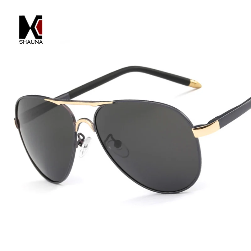 Мужские и женские солнцезащитные очки SHAUNA Классические поляризованные с черными