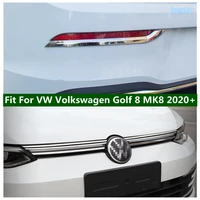 car front bumper grille grills decor strip for vw volkswagen golf 8 mk8 2020 2022 rear fog lights eyelids eyelashs cover trim