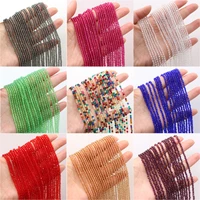 multicolor natural stone small beads section round shape loose beads for jewelry making bracelet necklace wholesale size 3mm