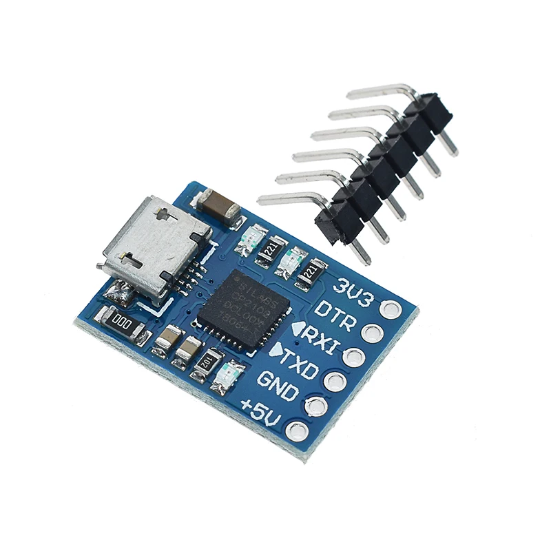 micro CP2102 CP2102 USB 2,0 UART TTL 5PIN Соединительный модуль последовательный преобразователь STC заменить FT232 CH340 PL2303 - Цвет: micro CP2102