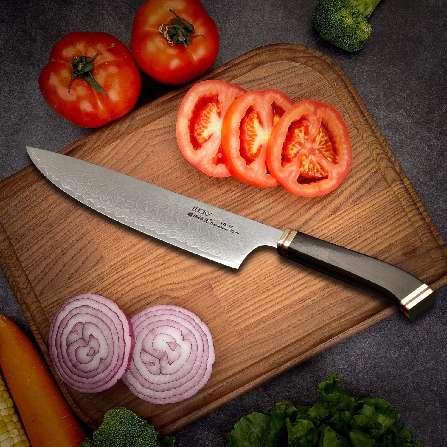 Кухонный нож шеф повара из дамасской стали vg10 Gyuto резак для мяса и говядины