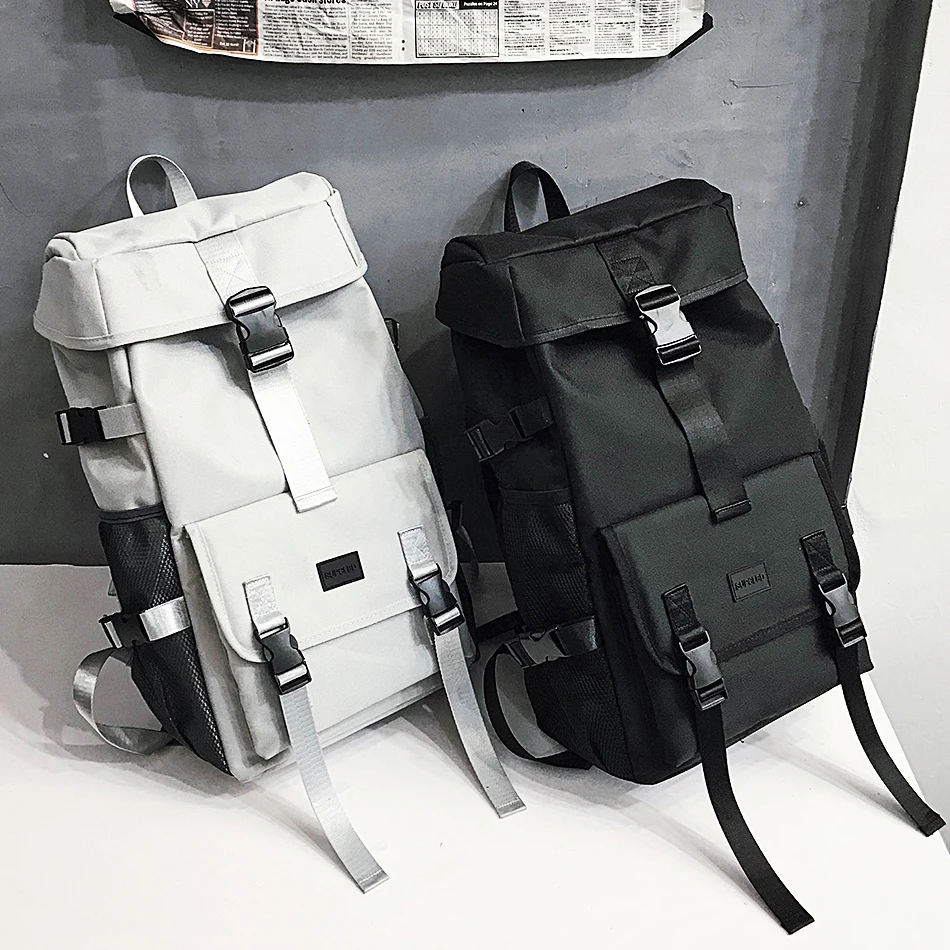 trend cool street travel mens backpack fashion design hip hop backpack for youth boys functional wind oxford large bags unisex free global shipping