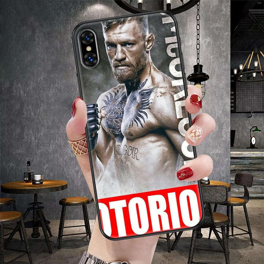 Чехол для телефона Boxing Conor McGregor для iPhone 5 5S SE 2 6 6S 7 8 11 12 Mini Plus X XS XR Pro Max черный 3D задняя крышка красивая оболочка.