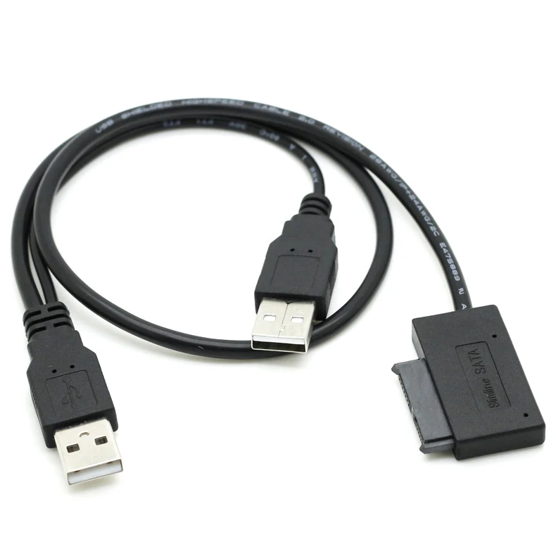 USB 2 0 до 7 + 6P 13Pin тонкий SATA кабель внешний источник питания для ноутбука cd-rom DVD-ROM