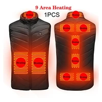 9 areas heated jacket usb mens womens winter outdoor electric heating jackets warm sports thermal coat clothing heatable vest
