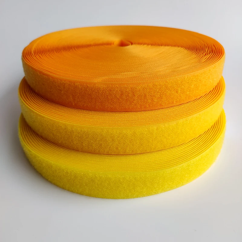 

Factory Hot Sale Hook and Loop Velcro Strap 1.5 Inch 38mm Yellow Color Orange