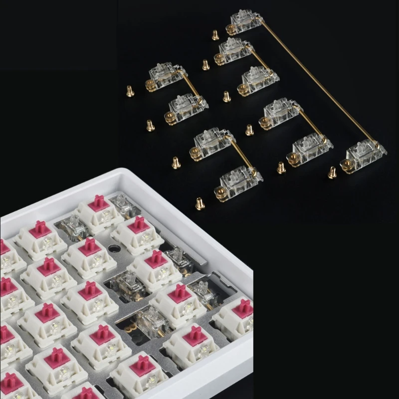 Позолоченный 60% 87 Pcb винт в стабилизатор механическая клавиатура установленный