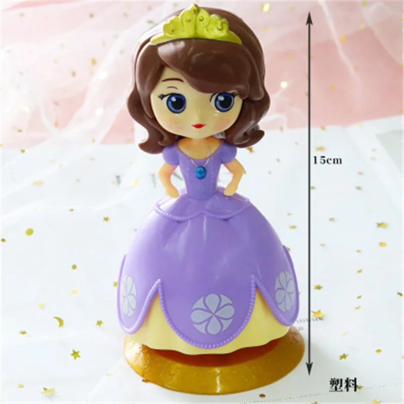 

Disney 9 styles Q Posket Frozen Queen Elsa & Anna figure Toys Dolls Aurore PVC Anime Dolls Figures Collectible Model Kids Toys