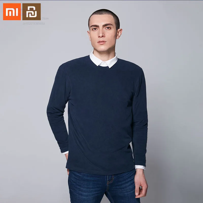 Xiaomi Mijia Удобная удлиненная рубашка мужской изысканный мягкий теплый и удобный