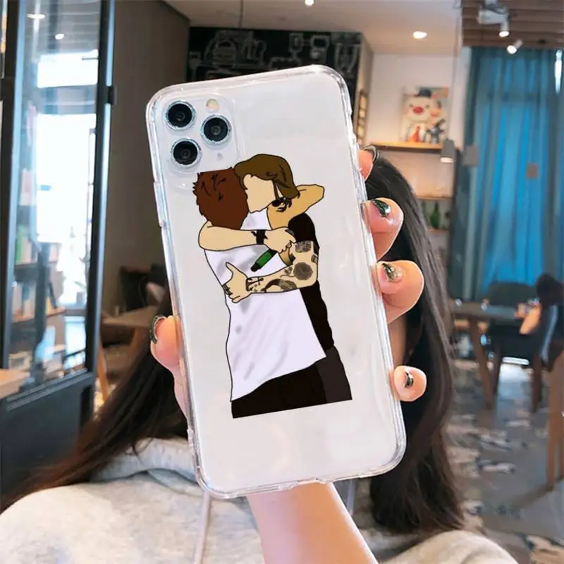 

One Direction Louis Tomlinson Clear Phone Case Transparent for iPhone 6 7 8 11 12 s mini pro X XS XR MAX Plus se cover