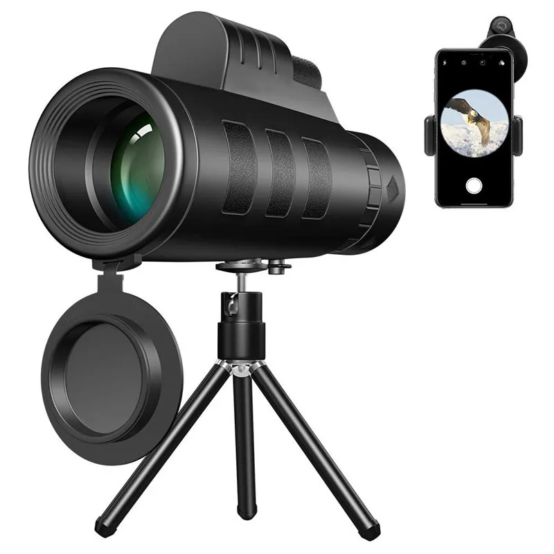 Профессиональный телескоп 40x60 BAK4 Prism высокого качества HD портативный с зумом для