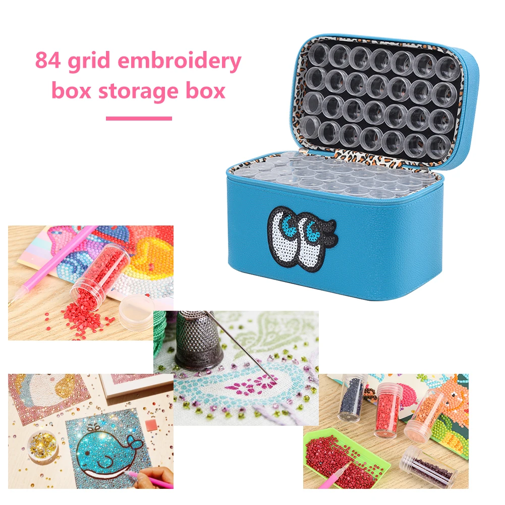 

Embroidery Storage Boxes Beads Large Capacity Diamond Painting Container Rhinestones Tools for Decorating Painting