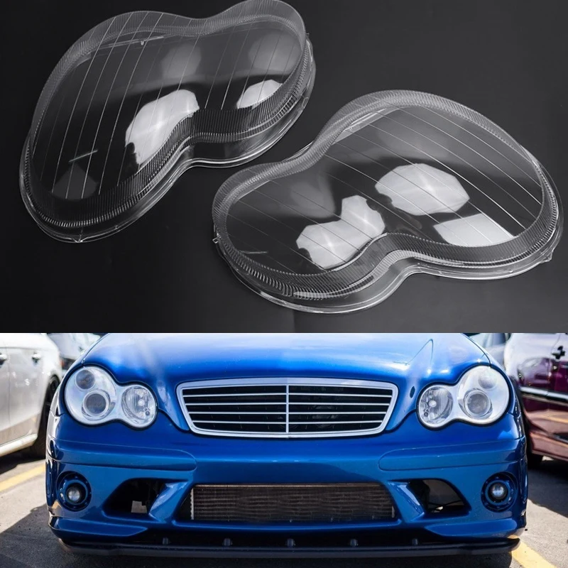 

Car Headlight Lens Glass Lampshade Fog Lamp Cover Headlight Cover For For Mercedes Benz C203 C180 C200 C230 C260 C280 2001-2008