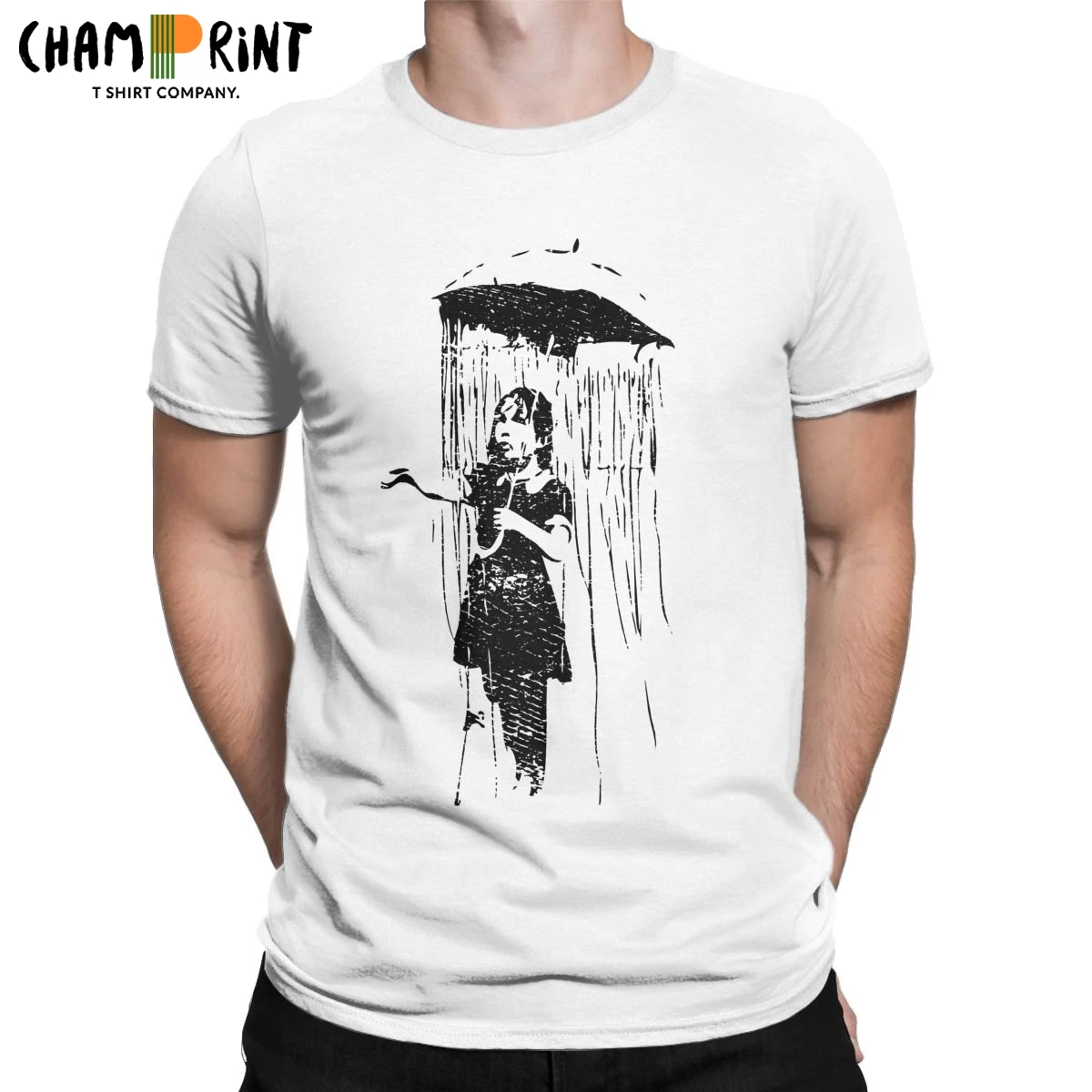 Зонт для девочки T рубашка мужская 100% хлопок Уникальные футболки с круглым