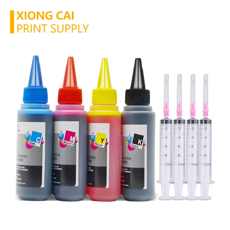 5 бутылок 4 цвета универсальные чернила совместимые с Epson Canon Brother Hp все модели