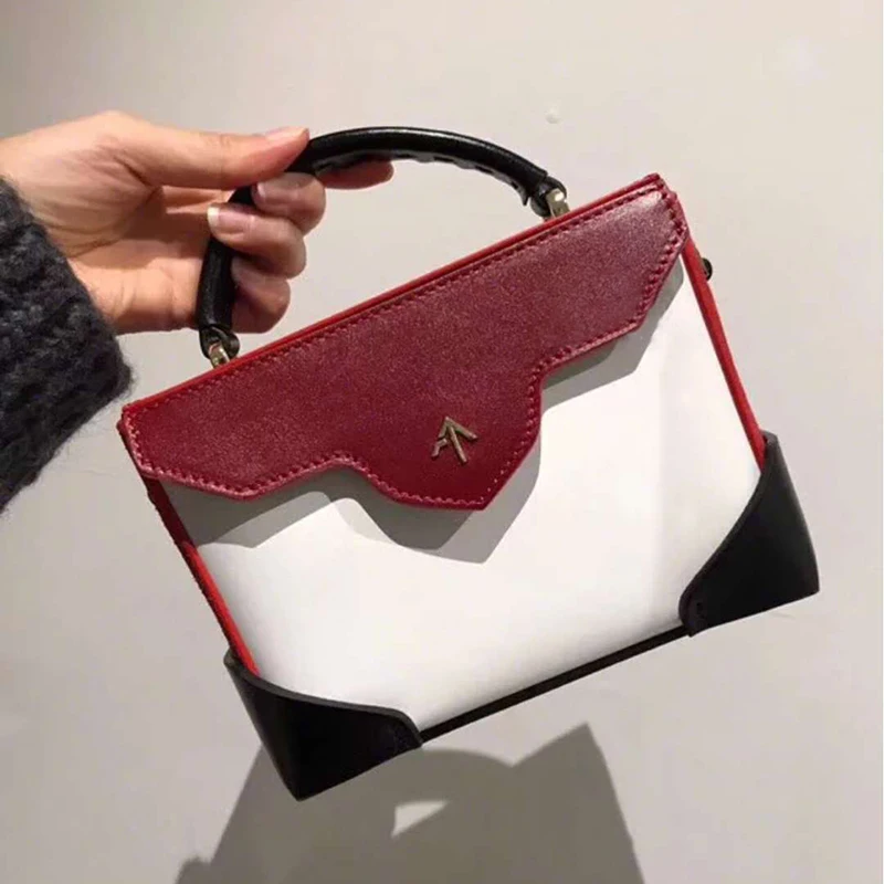 Женская модная сумка через плечо кожаная Ретро женская мессенджер с цепочкой