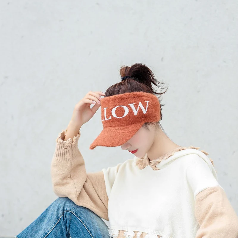 Плюшевый козырек кепка осень зима уличная теплая шляпа от солнца без ворса для