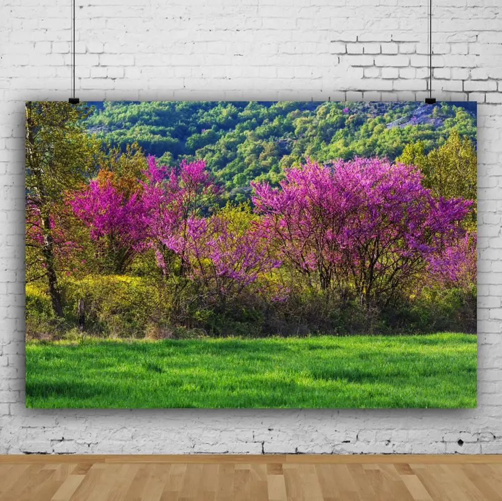 Зеленый фон Laeacco для фотографии травы, цветов и парковых пейзажей, естественный фон для фотосессий в студии.