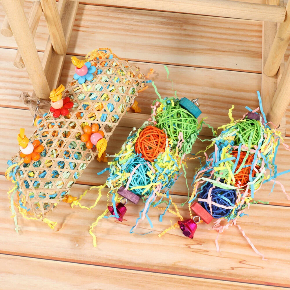 Подвесная клетка для рисования мяч игрушка птица попугай измельчение игрушки