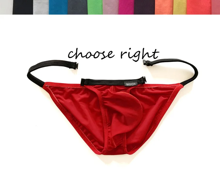 New Men's Briefs Ice Silk Underwear Solid Intouch Multies Colors  High Quality 2Pcs/set Man's Daily Brief White Yellow Black Red