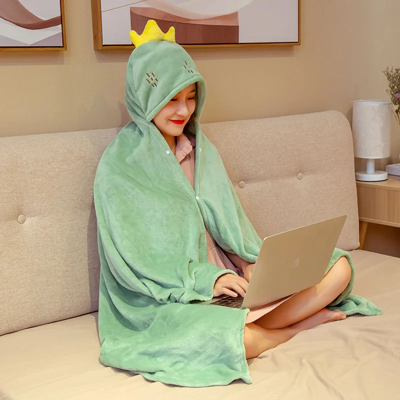 Милое мультяшное освещение собака динозавра плащ для кошек кондиционер одеяло