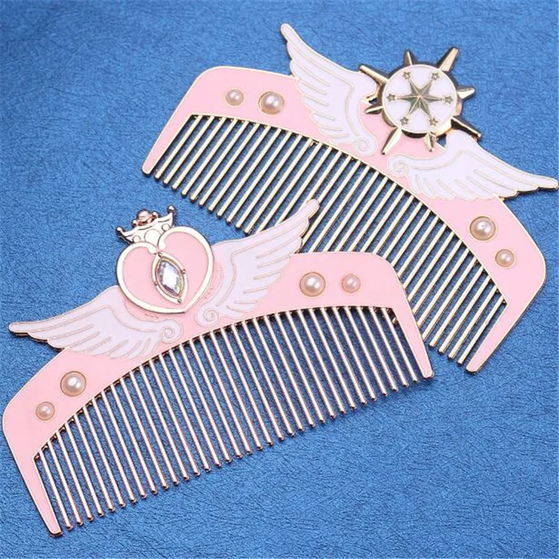 Сейлор Мун расческа Cardcaptor Сакура косплей костюмы реквизит розовые девушки