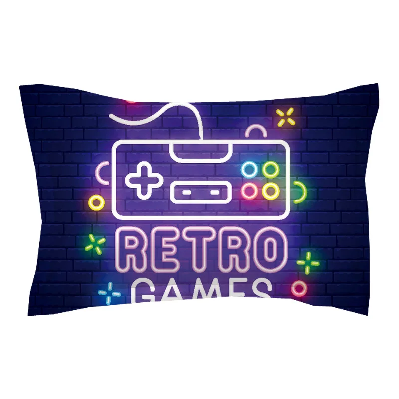 

3D Print Gamepad Bedding Set Queen Size Duvet Cover Creative Black Comforter Bed Cover Set Housse De Couette Bedclothes 2/3pcs