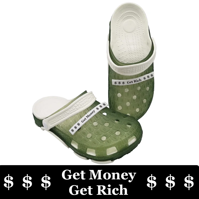 Adidase получить деньги богатый пляжные сандалии Crocks отверстие обувь КРОК сабо для